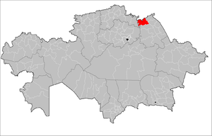 Иртышский район на карте