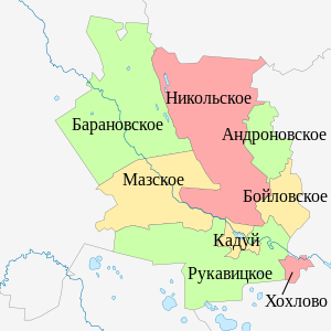 Кадуйский муниципальный район, карта