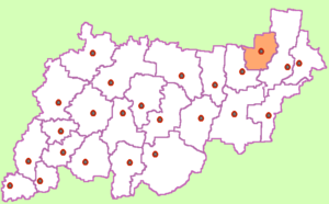 Павинский район на карте