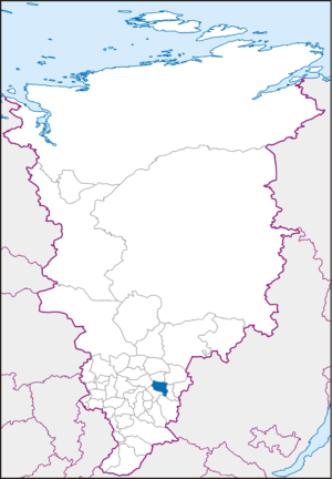 Канский район Красноярского края на карте