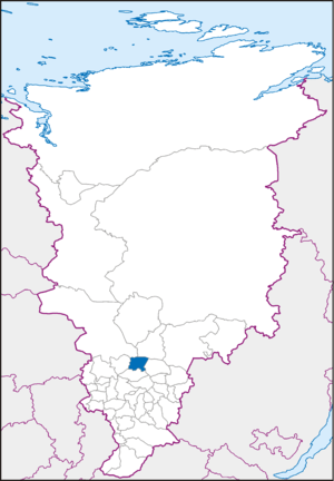 Казачинский район Красноярского края на карте