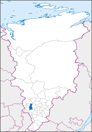 Козульский район Красноярского края на карте