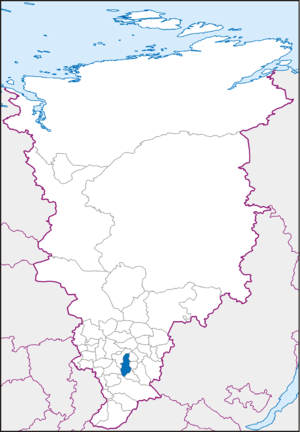 Манский район Красноярского края на карте