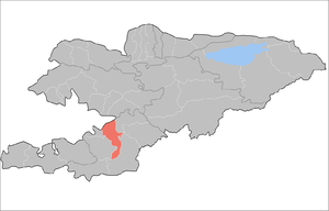 Кара-Сууский район на карте