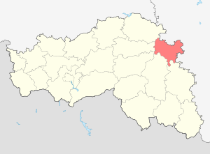 Красненский район на карте