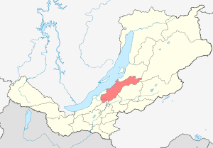 Прибайкальский район на карте