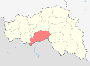 Шебекинский район на карте