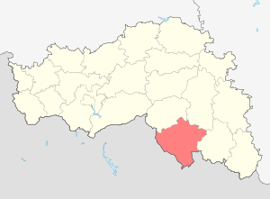 Город Валуйки и Валуйский район на карте