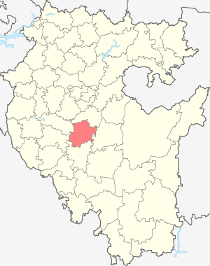 Аургазинский район на карте
