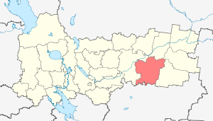 Бабушкинский муниципальный район на карте