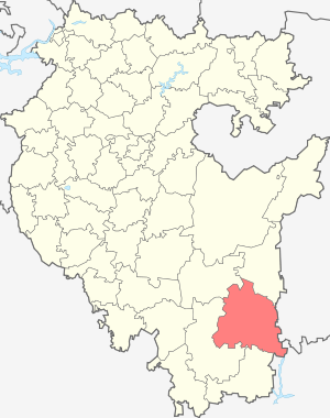 Баймакский муниципальный район на карте