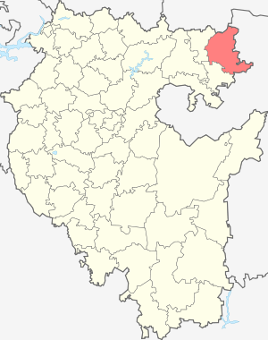 Белокатайский муниципальный район на карте