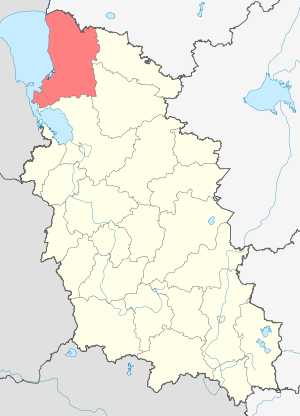Гдовский район на карте