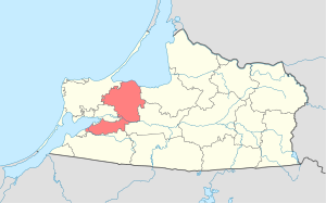 Гурьевский район на карте