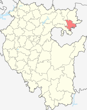 Кигинский муниципальный район на карте