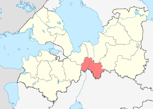 Киришский район на карте