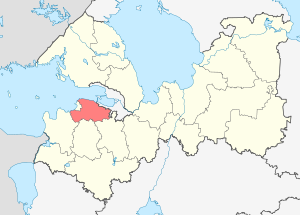 Ломоносовский муниципальный район на карте