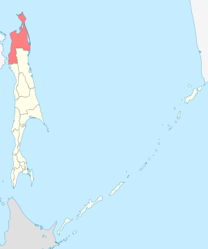 Городской округ «Охинский» на карте