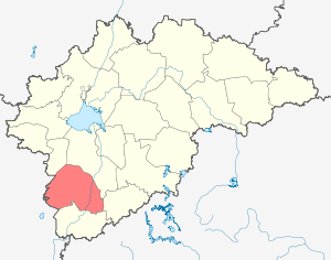 Поддорский муниципальный район на карте