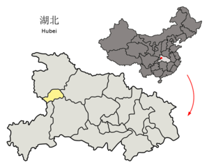 Шэньнунцзя на карте