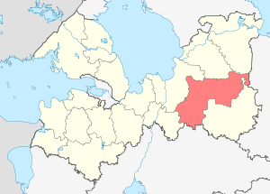 Тихвинский район на карте