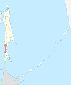 Томаринский городской округ на карте