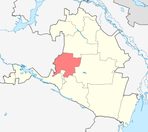 Целинный муниципальный район на карте