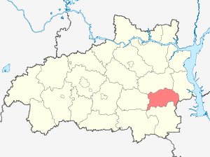 Верхнелáндеховский район на карте
