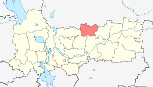 Верховажский муниципальный район на карте