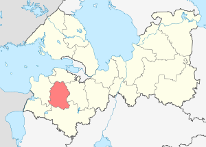 Волосовский муниципальный район на карте