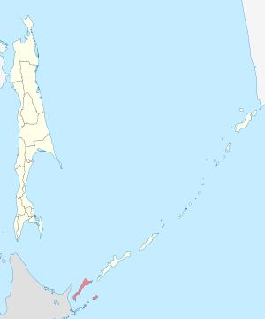 Южно-Курильский городской округ на карте