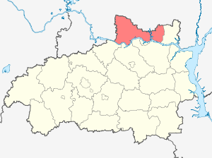 Заволжский район на карте