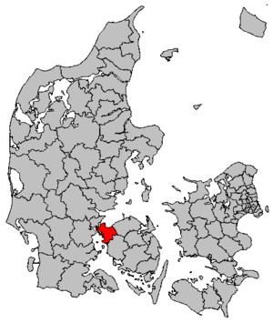 Миддельфарт на карте