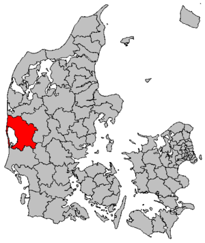 Рингкёбинг-Скьерн на карте