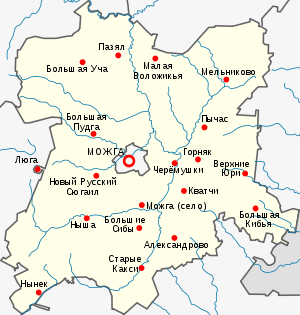 Можгинский район, карта