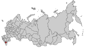 Чеченская Республика на карте России