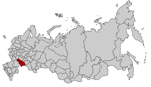 Саратовская область на карте России