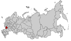 Воронежская область на карте России
