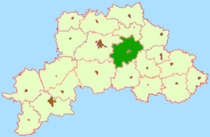 Чаусский район на карте