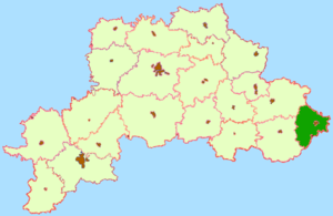 Хотимский район на карте