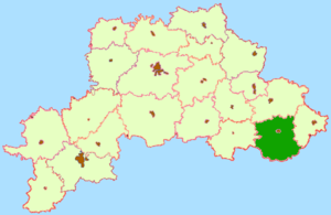 Костюковичский район на карте