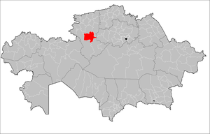 Наурзумский район на карте