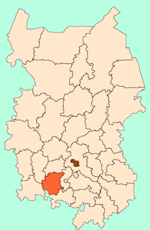 Шербакульский район на карте
