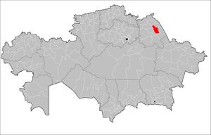 Павлодарский район на карте