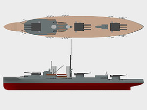 Линейный корабль «Норманди». Схема