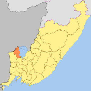 Ханкайский район на карте