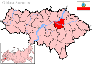 Балаковский муниципальный район на карте