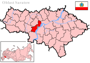 Саратовский муниципальный район на карте