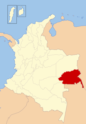 Гуайния, карта