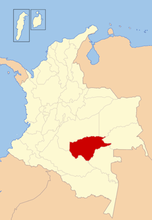 Гуавьяре, карта